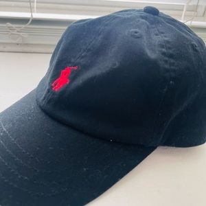 BLACK 2T-4T BOYS POLO CAP